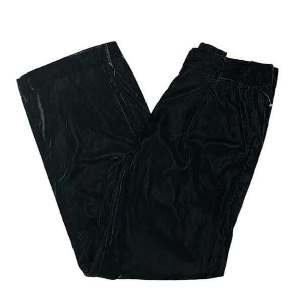 Old Navy Black Extra High Rise Velvet Wide Leg Pants(Size Small) - Picture 5 of 10